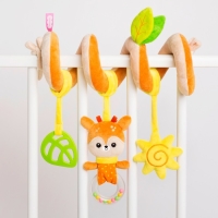 Растяжка - спираль &laquo;Олененок Бемби&raquo;, прорезыватель, пищалка, погремушка, р-р 12-56