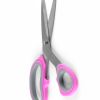 Ножницы портновские, скошенное лезвие, 8", 21 см, цвет МИКС