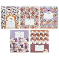 Тетрадь 12 листов в клетку Grimace, обложка мелованный картон, МИКС