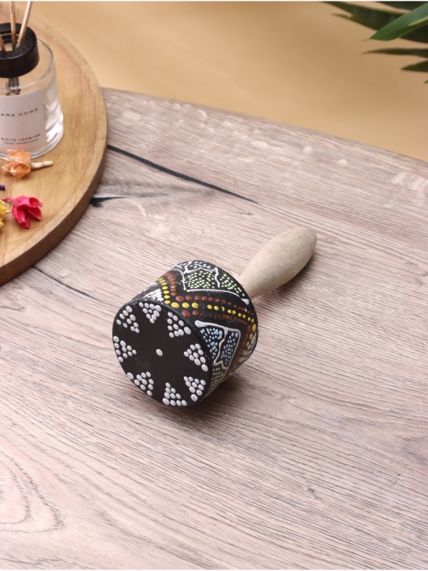 Сувенирный музыкальный инструмент "Маракас" акация, 7х7х18 см