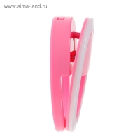 Светодиодная кольцевая лампа для телефона Luazon AKS-03, от батареек, 3 режима, розовая Светодиодная кольцевая лампа для телефона Luazon AKS-03, от батареек, 3 режима, розовая