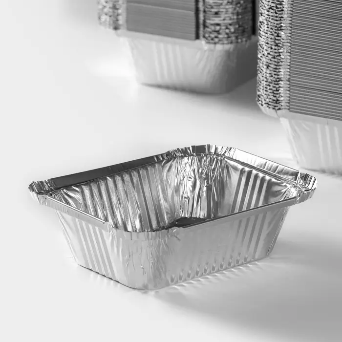 Форма из фольги для выпечки и запекания Доляна, 255 мл, 12&times;9,5&times;4 см, 100 шт/уп
