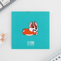 Подарочный набор блокнот-раскраска и восковые мелки &laquo;Корги&raquo;