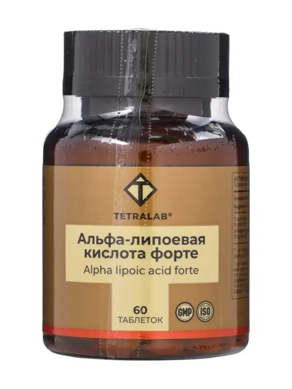 Альфа-липоевая кислота форте TETRALAB, 100 мг, таб. №60