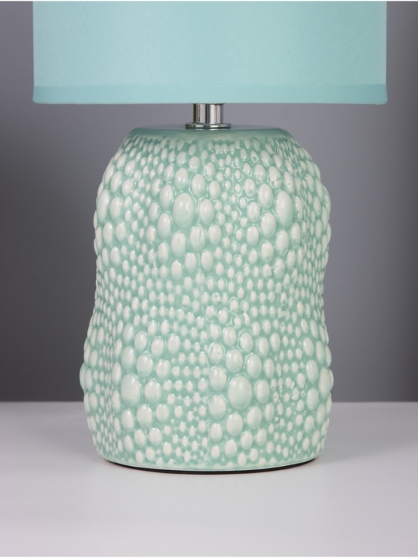 Лампа настольная "Иссин" 1х40Вт Е14 бирюзовый 15х15х30см