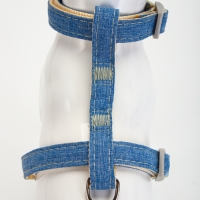 Комплект амуниции "Жаккард", поводок 120 х 1,5 см, синий