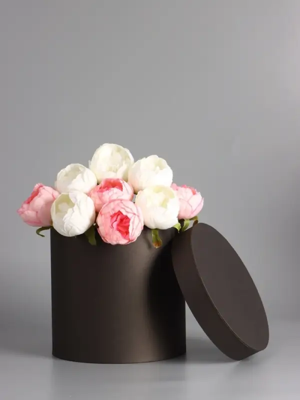 Шляпная коробка черная, 23 х 23 см