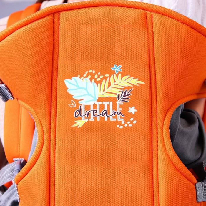 Рюкзак-кенгуру для малыша &laquo;Зайка&raquo;, от 3 до 10 кг, оранжевый, Крошка Я