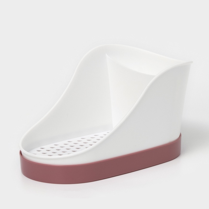 Подставка для моющих средств, пластик, цвет ягодный