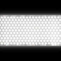 Светоотражающая лента-термонаклейка &laquo;Соты&raquo;, 5,5 см, 1 &plusmn; 0,1 м, цвет серый