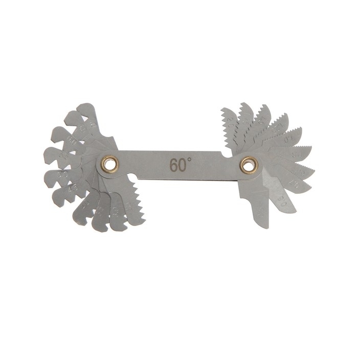 Резьбомер ТУНДРА, метрическая резьба, 0.5 - 7 мм