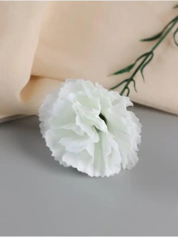 Цветы искусственные &laquo;Гвоздика&raquo;, h=45 см, белые