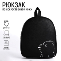 Рюкзак из искусственной кожи Bear 27х23х10 см Рюкзак из искусственной кожи Bear 27х23х10 см
