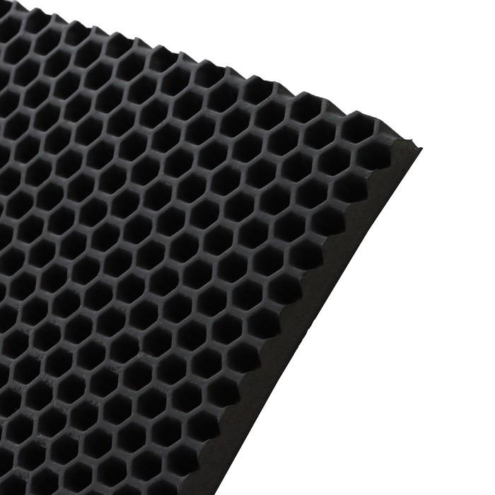 Коврик eva универсальный Grand Caratt, Соты 140 х 66 см, черный Коврик eva универсальный Grand Caratt, Соты 140 х 66 см, черный