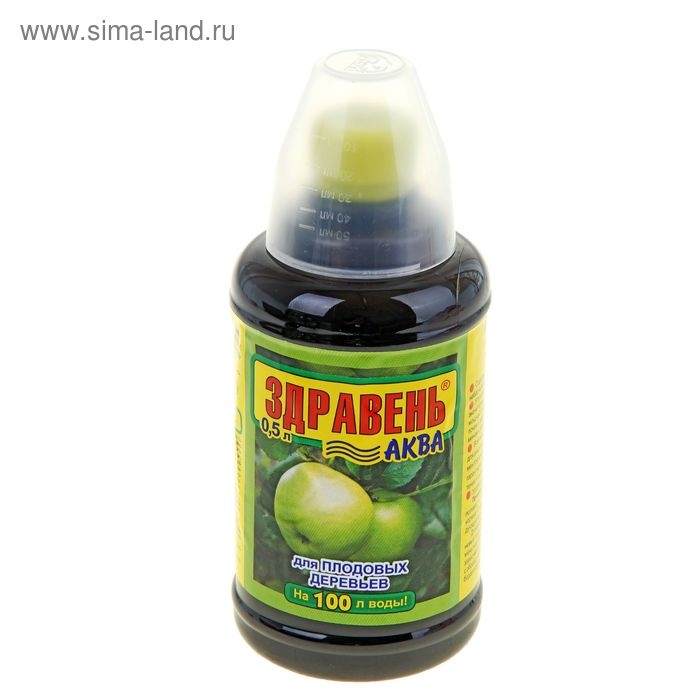 Удобрение Здравень-аква для плодовых деревьев с мерным стаканом 0,5 л