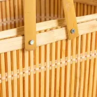 Корзина для пикника 26х26х21 см, бамбук