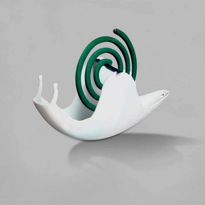 Подставка под спирали от комаров, для благовоний, металл, белая, &laquo;Улитка&raquo;