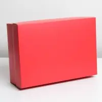 Коробка подарочная складная, упаковка, &laquo;Красная&raquo;, 30 х 20 х 9 см