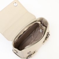 Сумка женская, 22*11*17, отд на молнии, длин ремень, серый