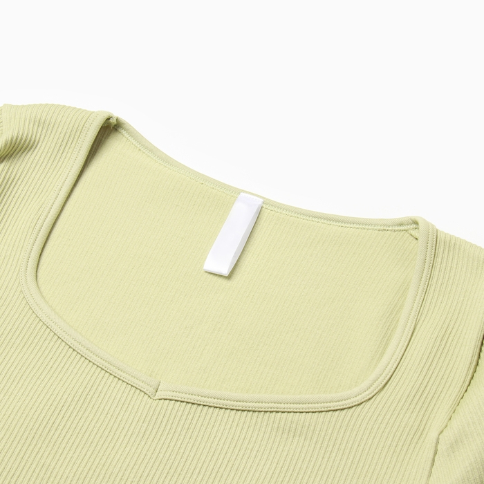 Топ с длинным рукавом MINAKU: SPORTLY; цвет зелёный р-р L