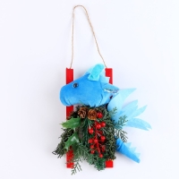 Новогоднее украшение &laquo;Дракон с елью&raquo;, 22 см