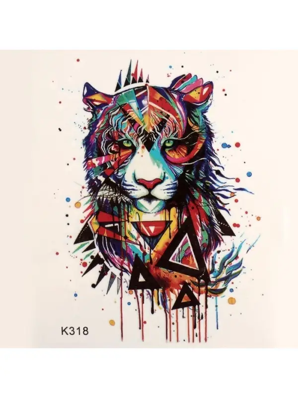 Переводная тату на тело цветная &laquo;Тигр&raquo;, 10&times;8 см