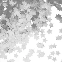 Конфетти &laquo;Звезда&raquo;, серебро, хром, 1.5 см, 50 г