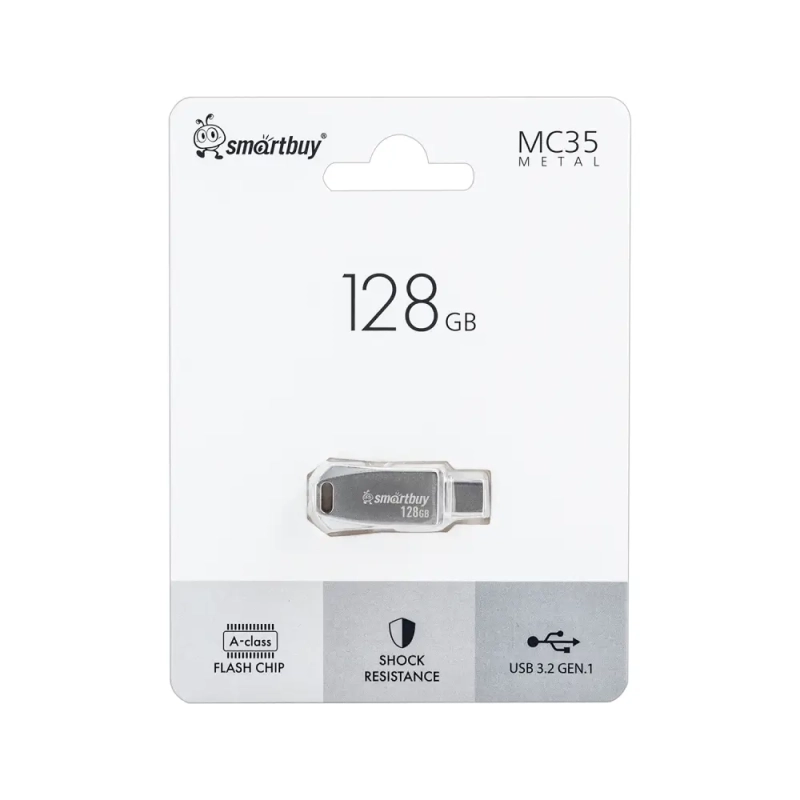 USB накопитель 128 GB Smart Buy MC35 Metal Dual Type-C/Type-A