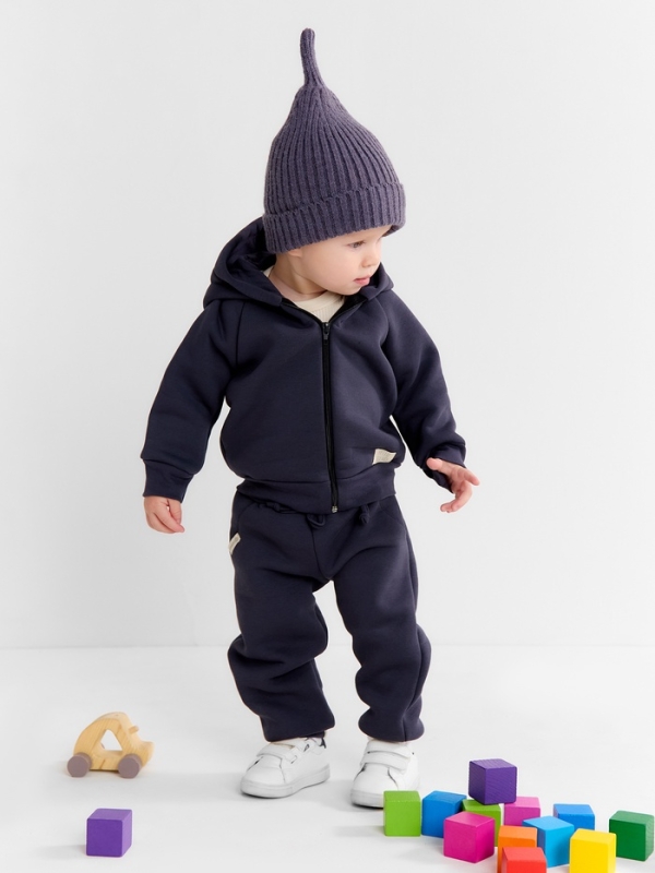 Шапка Крошка Я, р. 46-48см, 1-2 года, серый