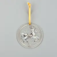 Елочная игрушка &laquo;С Новым годом!&raquo;, диам. 6 см