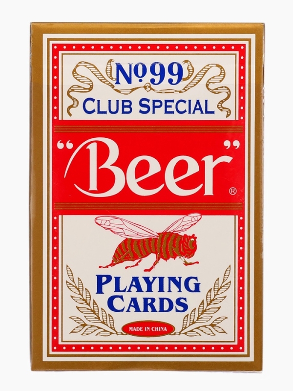 Карты игральные 54 шт Beer, карта 5.7 х 8.7 см, красная рубашка, 280 г