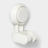 Держатель для душевой лейки на присоске, 6,8&times;5,5&times;12 см, цвет белый