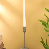 Подсвечник на 1 свечу текстурный "Графит" 8х8х20 см