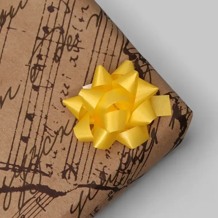 Бант - звезда №3.5, фасовка 8 шт., МИКС