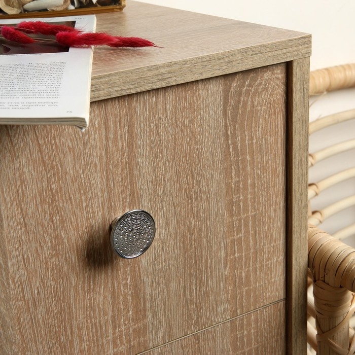 Ручка кнопка ТУНДРА РК015CP, цвет хром, 8 шт TMP