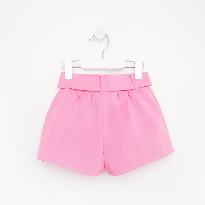 Шорты детские с поясом KAFTAN, р. 36 (134-140), ярко-розовый