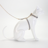 Комплект амуниции "Жаккард", поводок 120 х 1 см, серый