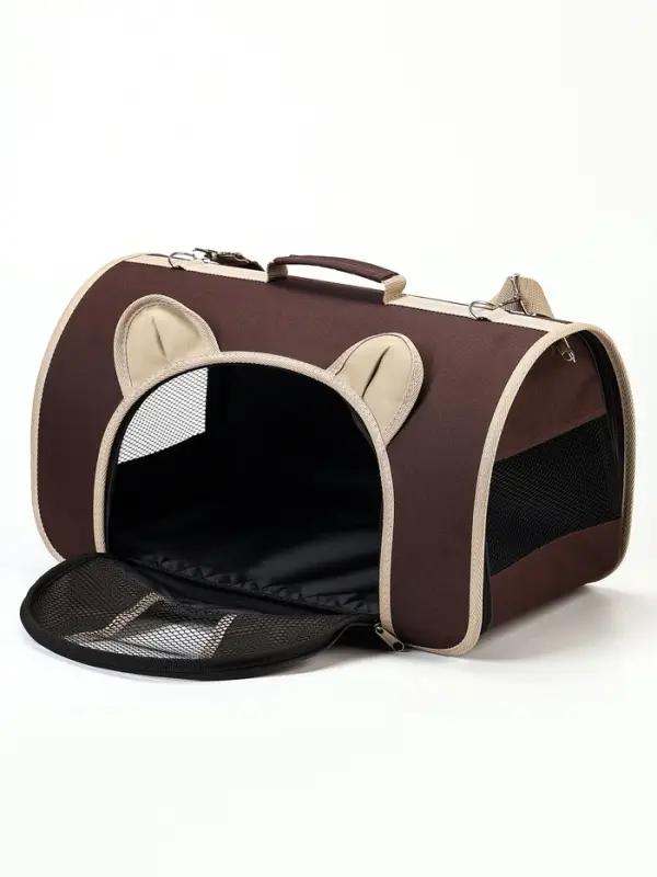 Сумка - переноска для животных &laquo;Мишка&raquo;, 46&times;28&times;29 см, коричневая