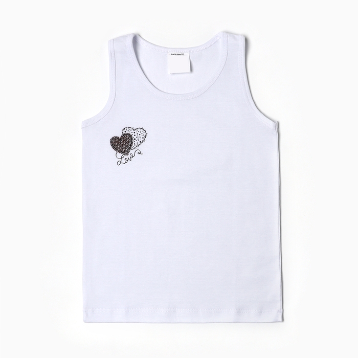 Майка для девочки, цвет микс/принт, рост 86 см (1 г) Майка для девочки, цвет микс/принт, рост 86 см (1 г)