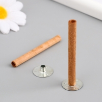 Фитиль для свечи дерево с металлическим держателем круглый набор 2 шт 0,6х6,5 см Фитиль для свечи дерево с металлическим держателем круглый набор 2 шт 0,6х6,5 см