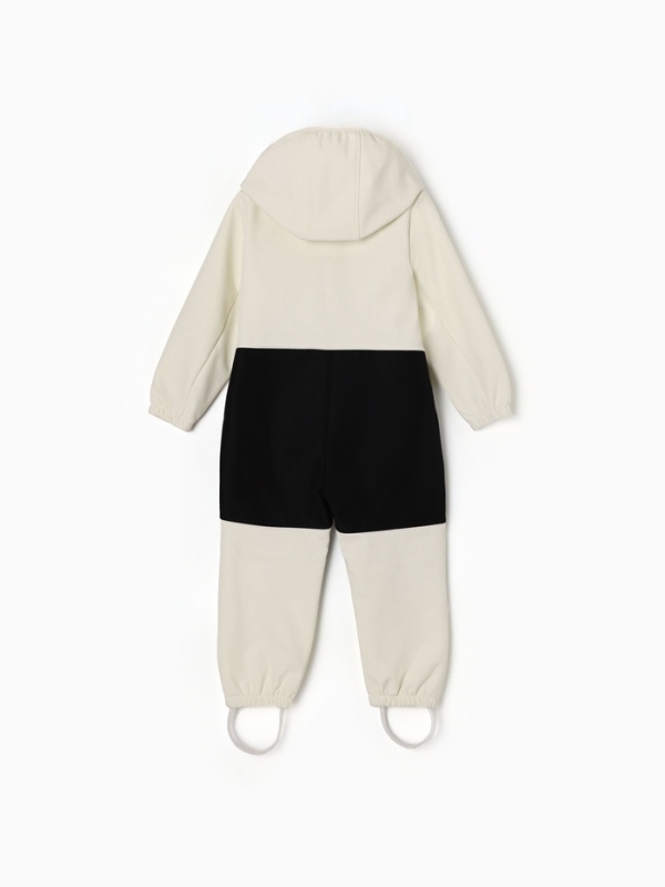 Комбинезон демисезонный для девочек MINAKU из Softshell на флисе, непромокаемый, светло-серый, рост 104 см