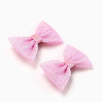 Бант для волос 2 шт, крабики &laquo;Милота&raquo;, 8 х 12,5 см