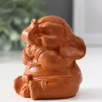 Фигура &laquo;Слон ничего не говорю&raquo;, 7&times;5.5&times;6 см, красная глина