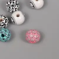 Бусины для творчества дерево "Кошачьи радости" набор 10 шт 1,6х1,6х1,6 см