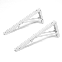 Кронштейн складной для столов и полок ТУНДРА, 2 шт., длина 350 мм, сталь, цвет белый Кронштейн складной для столов и полок ТУНДРА, 2 шт., длина 350 мм, сталь, цвет белый