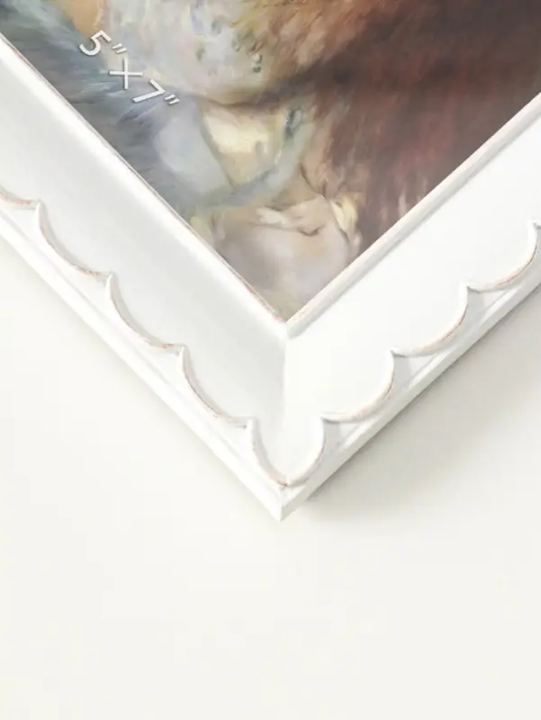 Фоторамка полистоун 13х18 см "Узор волна" белая 22х17х2,5 см