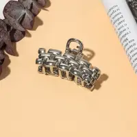 Краб для волос "Раон" 5 см, серебро