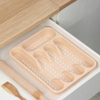 Лоток для столовых приборов, 33&times;26 см, цвет МИКС