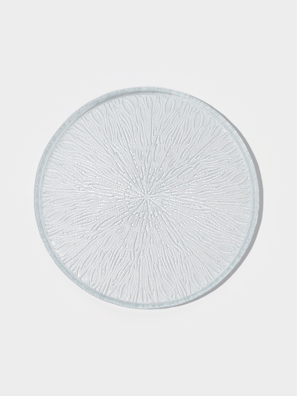 Тарелка обеденная "Waterfall" 28 см, цвет прозрачный