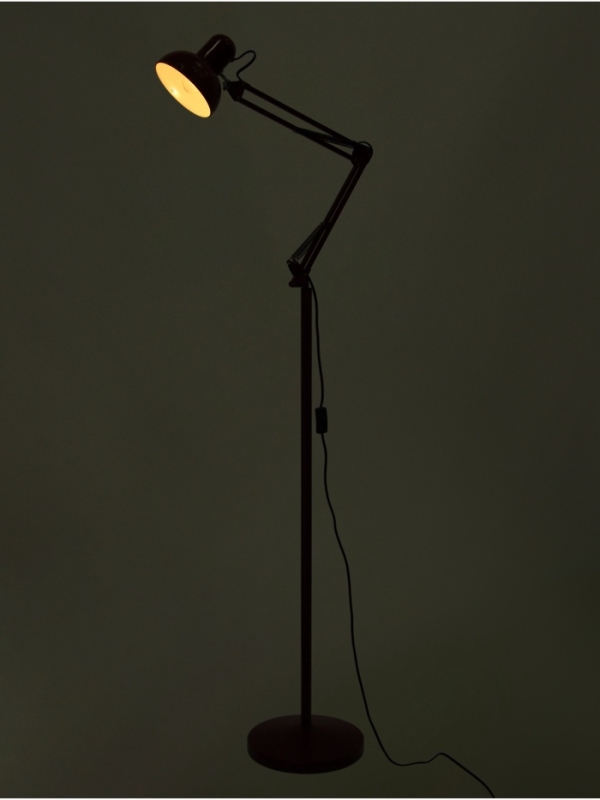 Торшер "Валли" 1х40Вт Е27 бордовый 28,5х28,5х178см